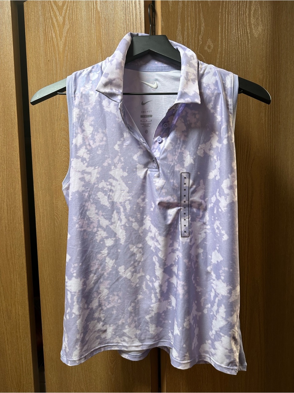 Nike Women’s Lavender Tie-Dye Sleeveless Golf Polo